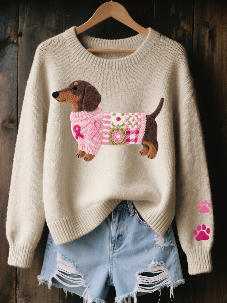 Amor Teckel™ – Suéter Patchwork Acogedor
