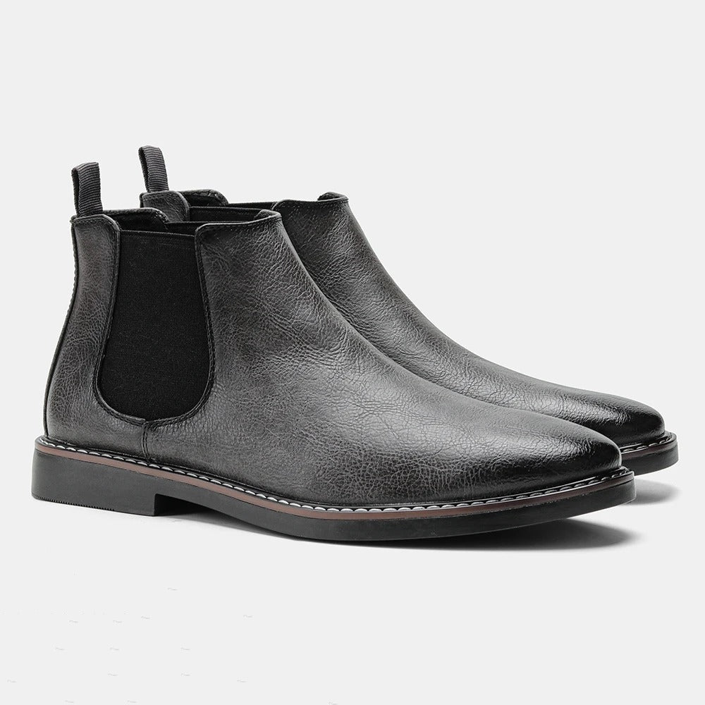 Wayne – Botas Chelsea de Cuero Clásicas y Versátiles
