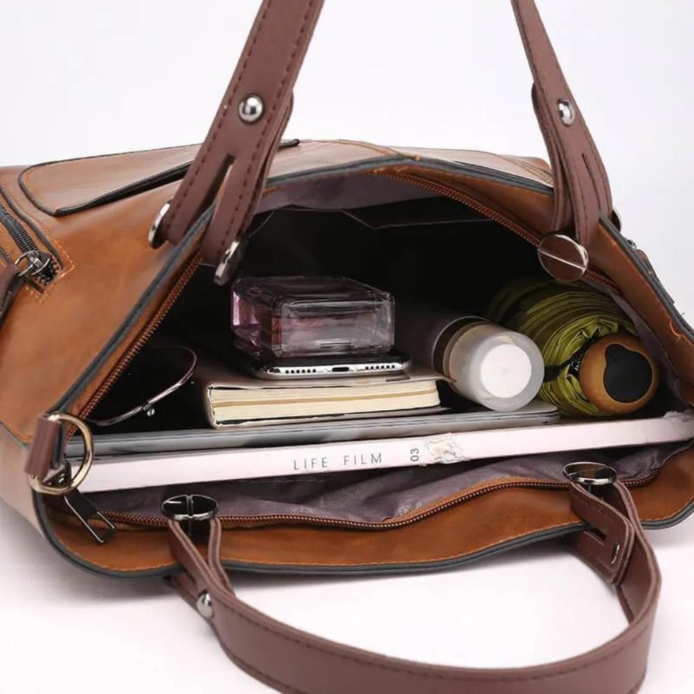 Bolso de hombro elegante y atemporal