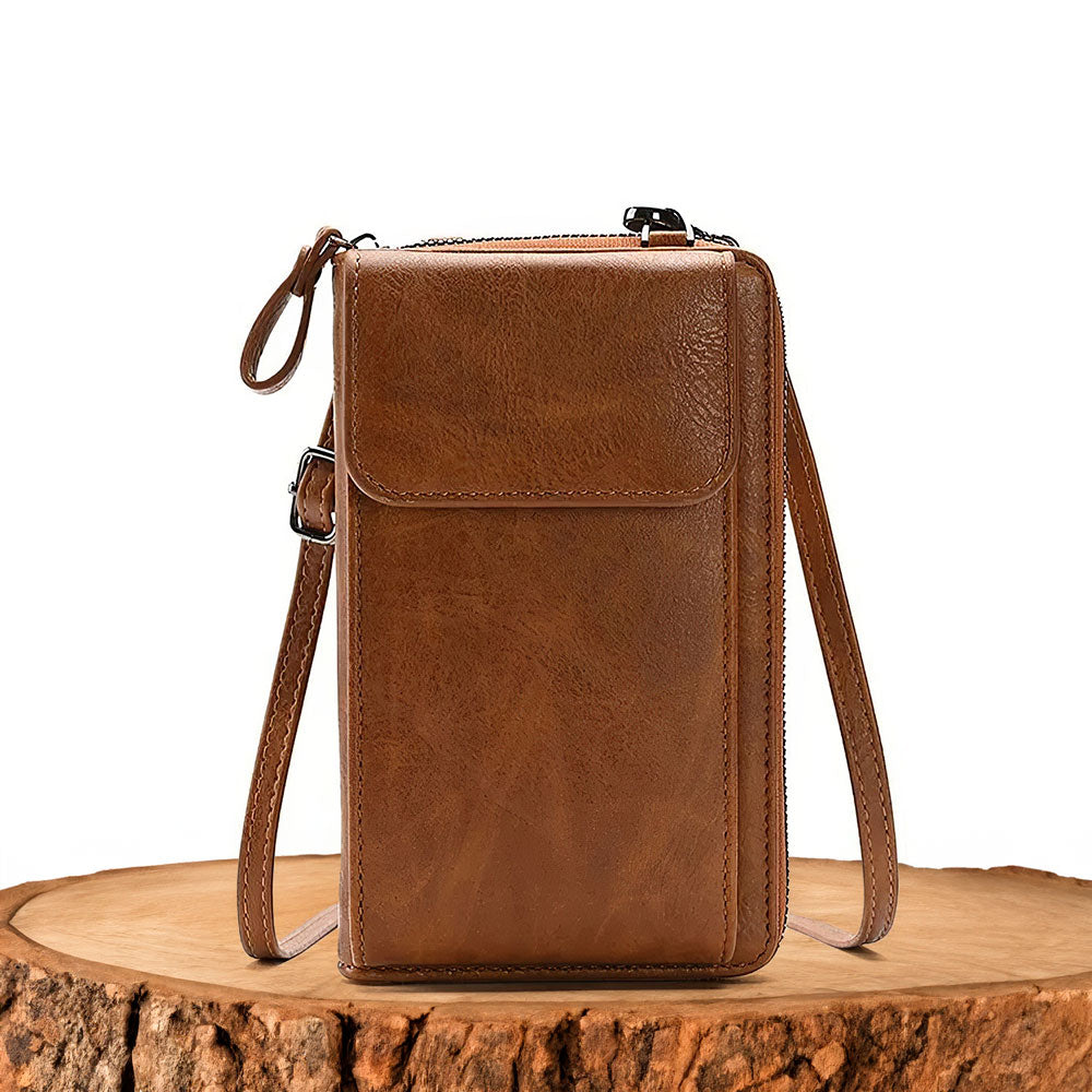 Bolso de mano de piel elegante Clara
