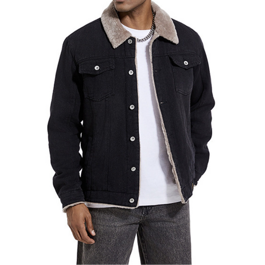 Andrés – Chaqueta de jeans acolchada con estilo clásico