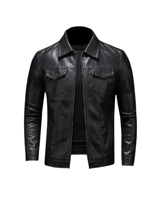 Alessandro – Chaqueta de cuero vegano con elegancia moderna