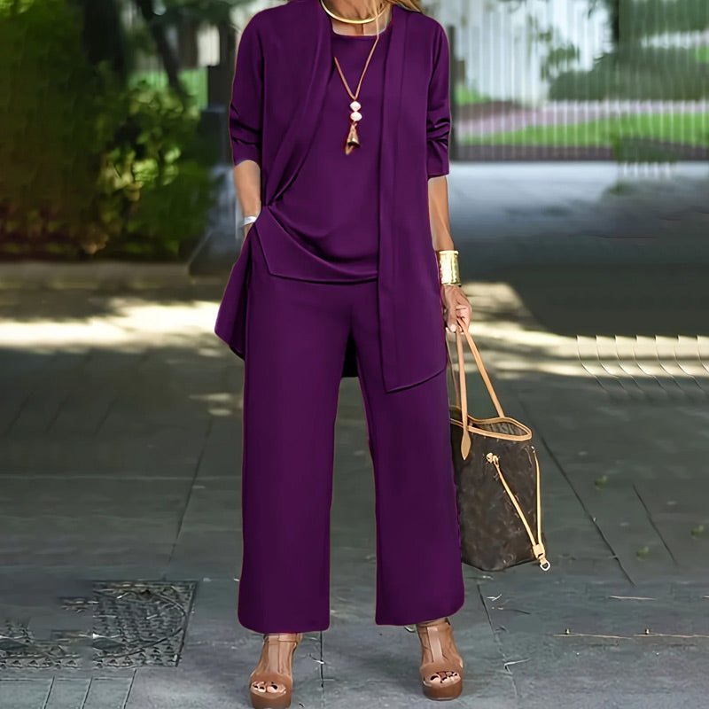 Aurora | Conjunto Elegante Holgado de 3 Piezas