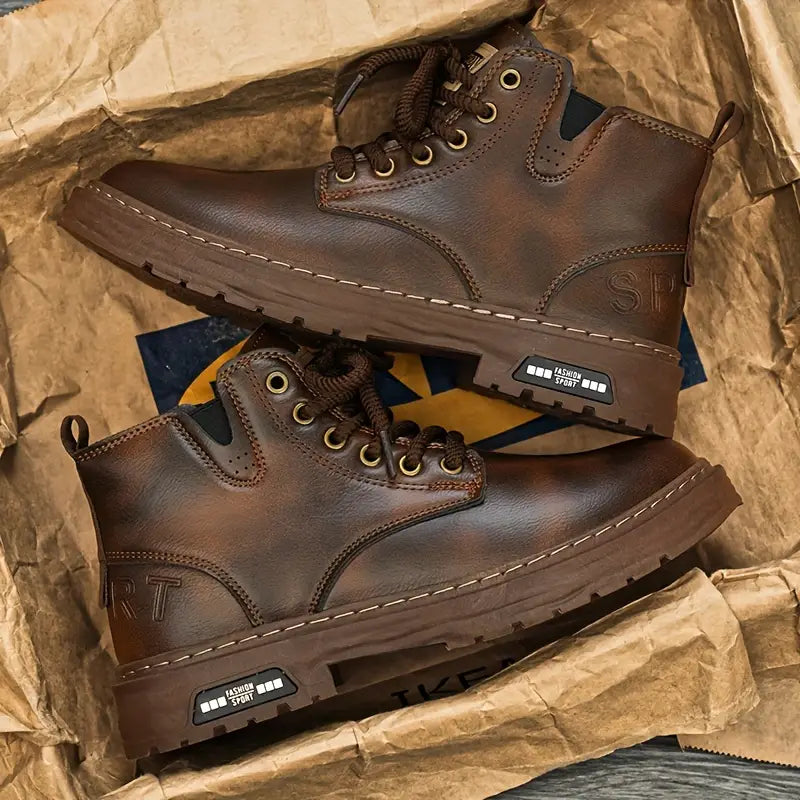 Ambrose – Botas de Cuero Casual con Elegancia Urbana