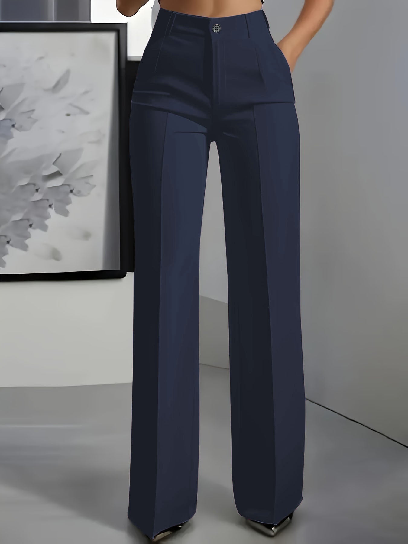 Pantalones de Mujer de Cintura Alta Stretch