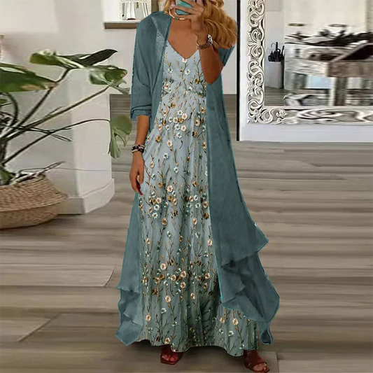 Mara | Conjunto de Vestido Maxi Chic