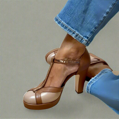 Sandalias Elegantes y Cómodas de Tacón