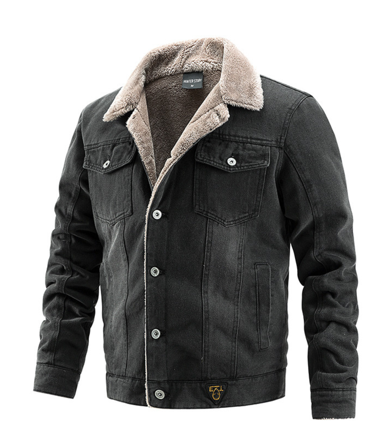 Andrés – Chaqueta de jeans acolchada con estilo clásico