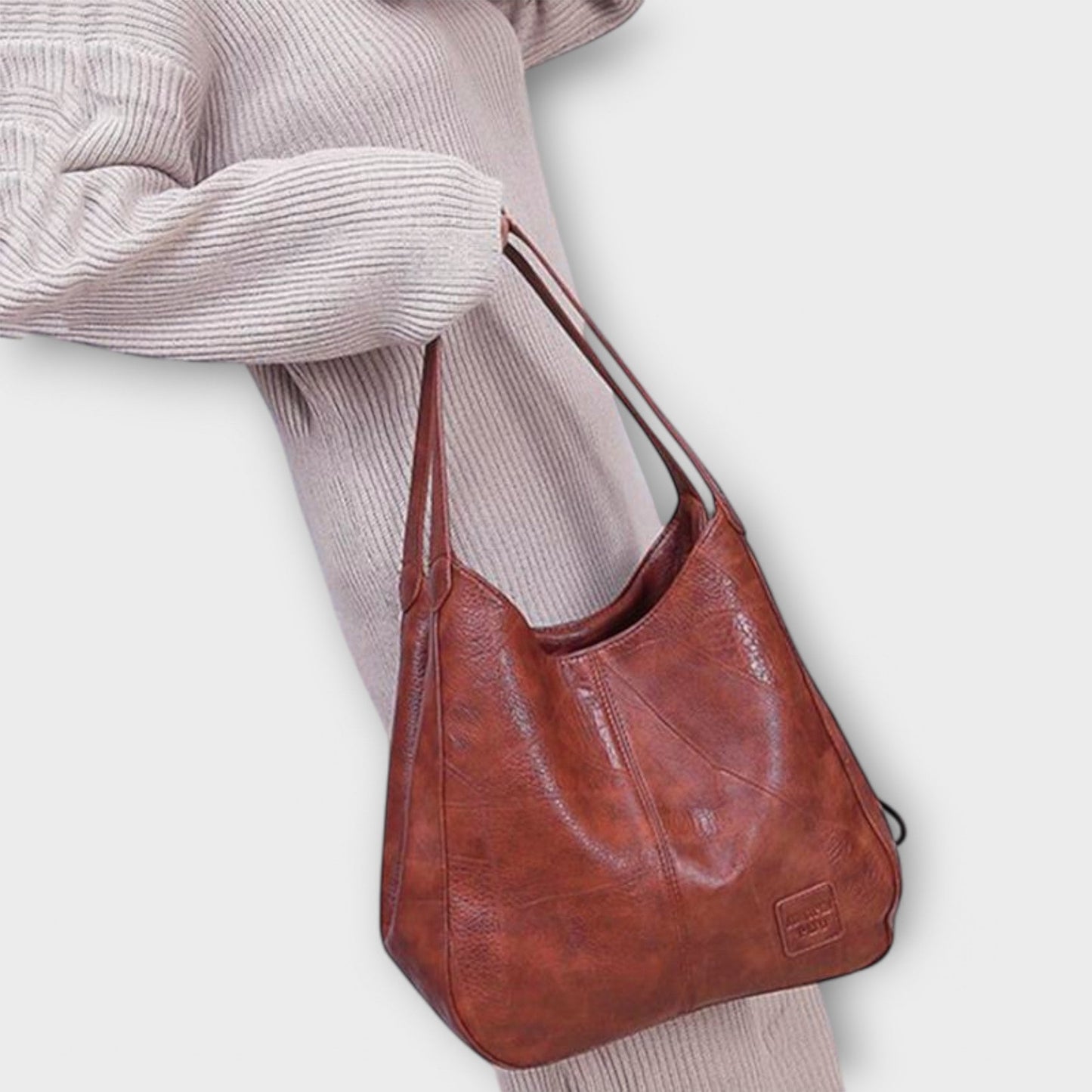 Bolsa de piel vintage elegante