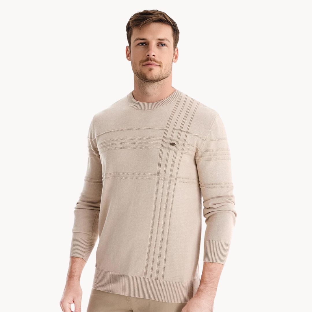 Suéter Elegante para Hombre con Diseño de Cuadros