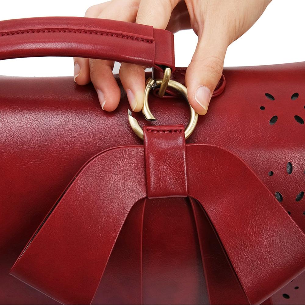 Mochila de Hombro Bernadette con Lazos Elegantes