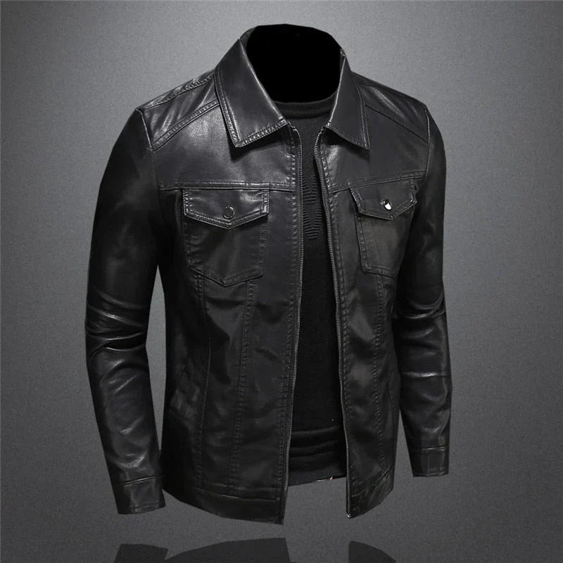 Alessandro – Chaqueta de cuero vegano con elegancia moderna