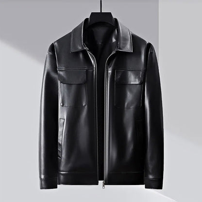 Alessandro – Chaqueta de Cuero Sintético con Elegancia Atemporal