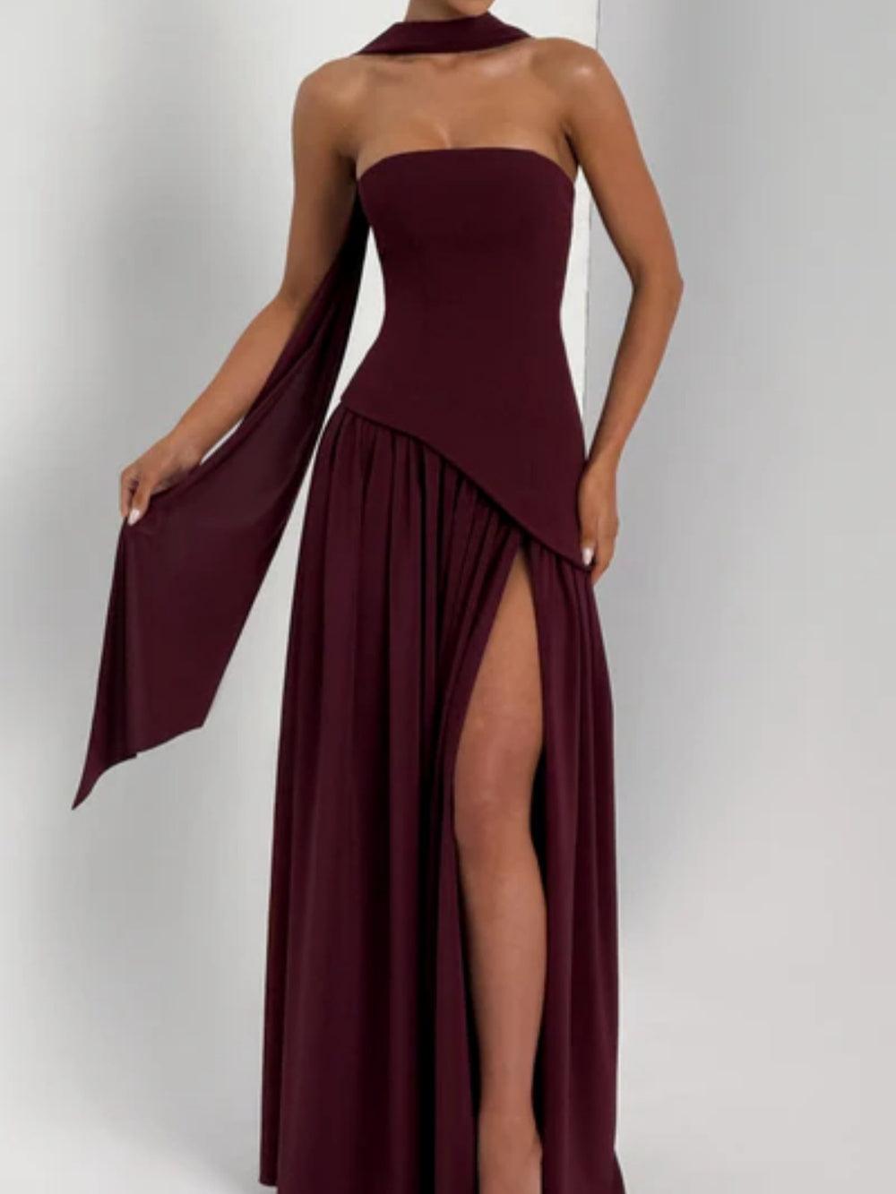 Maxi Vestido Maliyah - Laca de Cereza