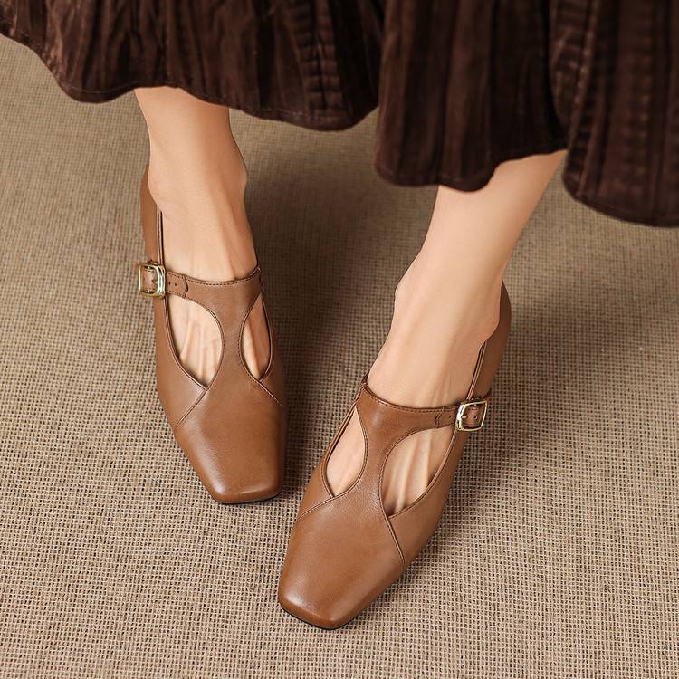 Veyla | Tacones de Piel Genuina