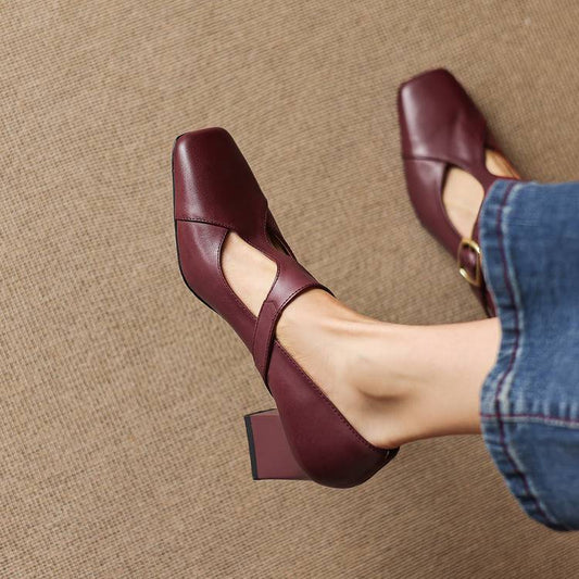 Veyla | Tacones de Piel Genuina
