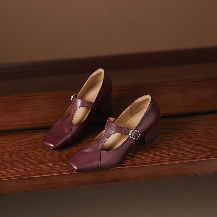 Veyla | Tacones de Piel Genuina