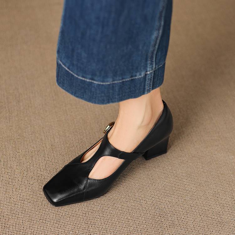 Veyla | Tacones de Piel Genuina
