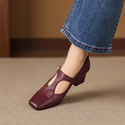 Veyla | Tacones de Piel Genuina