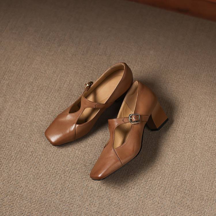Veyla | Tacones de Piel Genuina