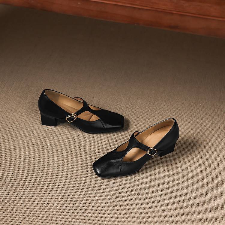 Veyla | Tacones de Piel Genuina