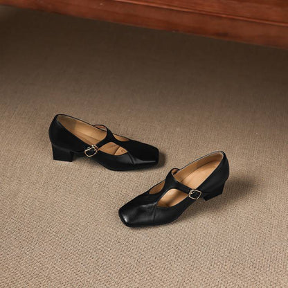 Veyla | Tacones de Piel Genuina