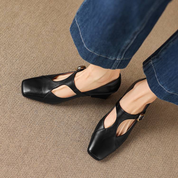 Veyla | Tacones de Piel Genuina