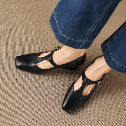 Veyla | Tacones de Piel Genuina