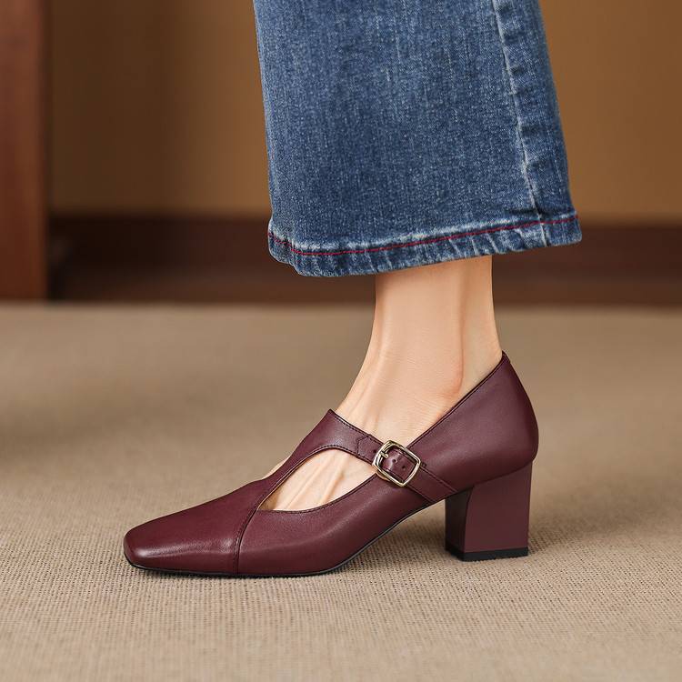 Veyla | Tacones de Piel Genuina