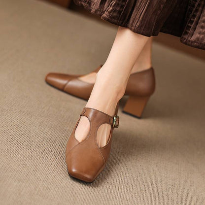 Veyla | Tacones de Piel Genuina