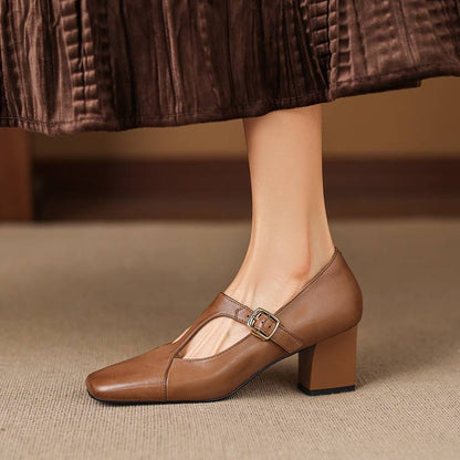 Veyla | Tacones de Piel Genuina