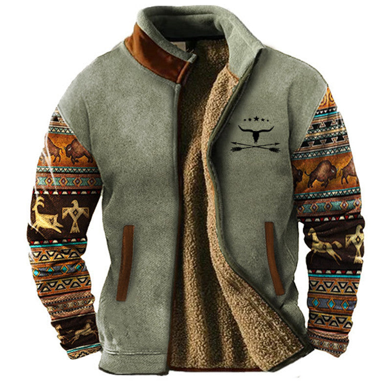 Chaqueta Casual de Forro Polar para Hombre