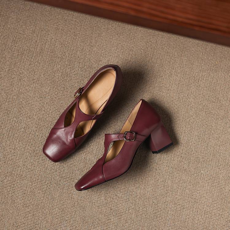 Veyla | Tacones de Piel Genuina