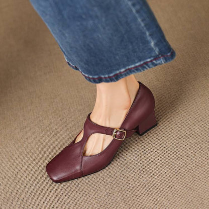 Veyla | Tacones de Piel Genuina