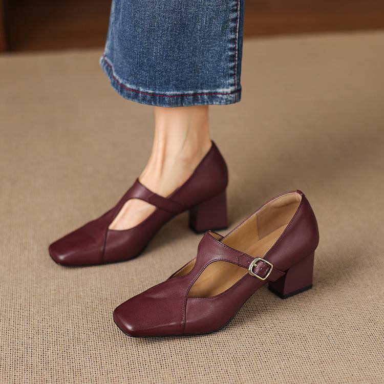 Veyla | Tacones de Piel Genuina