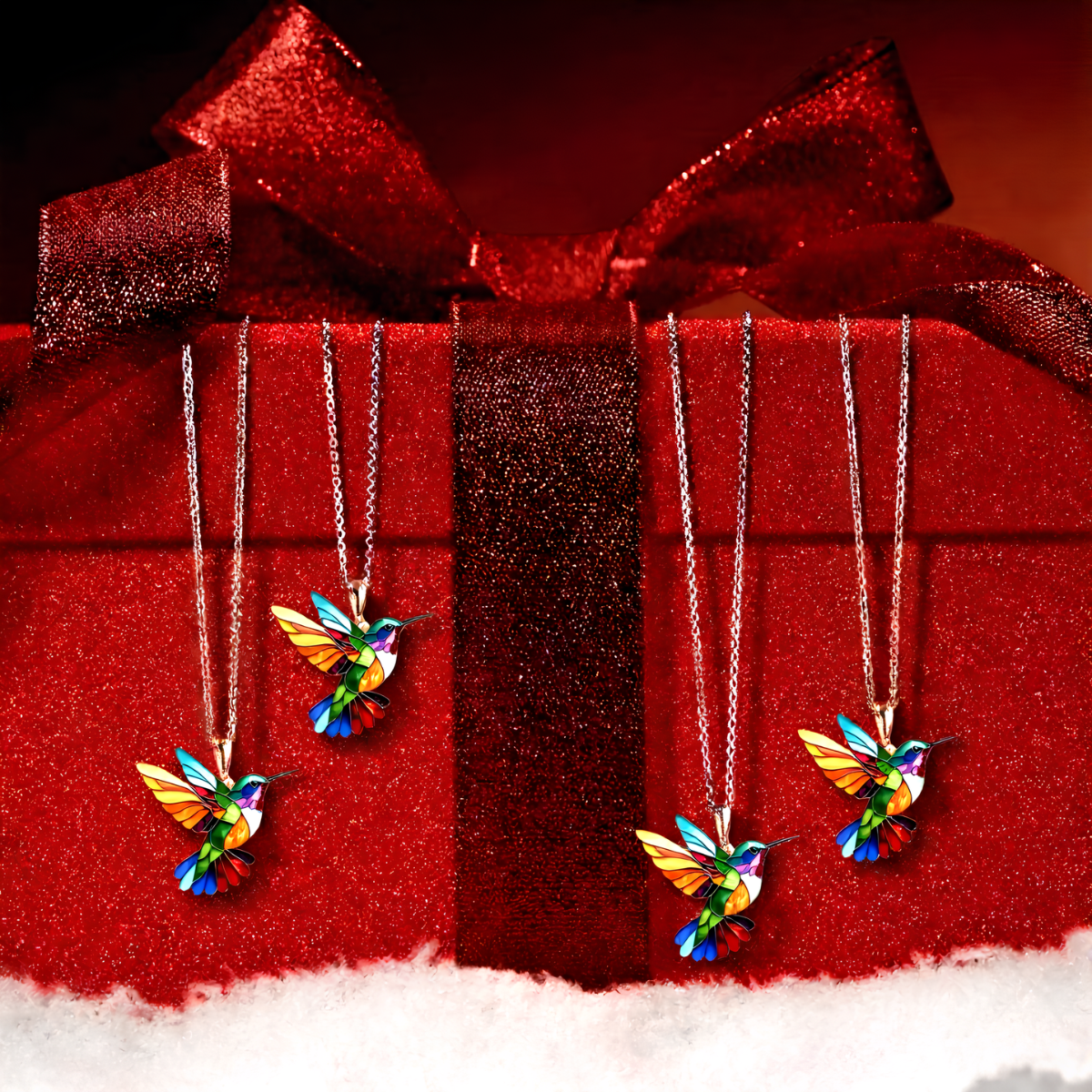 MALIA™ | Pendientes Colibrí y Collar