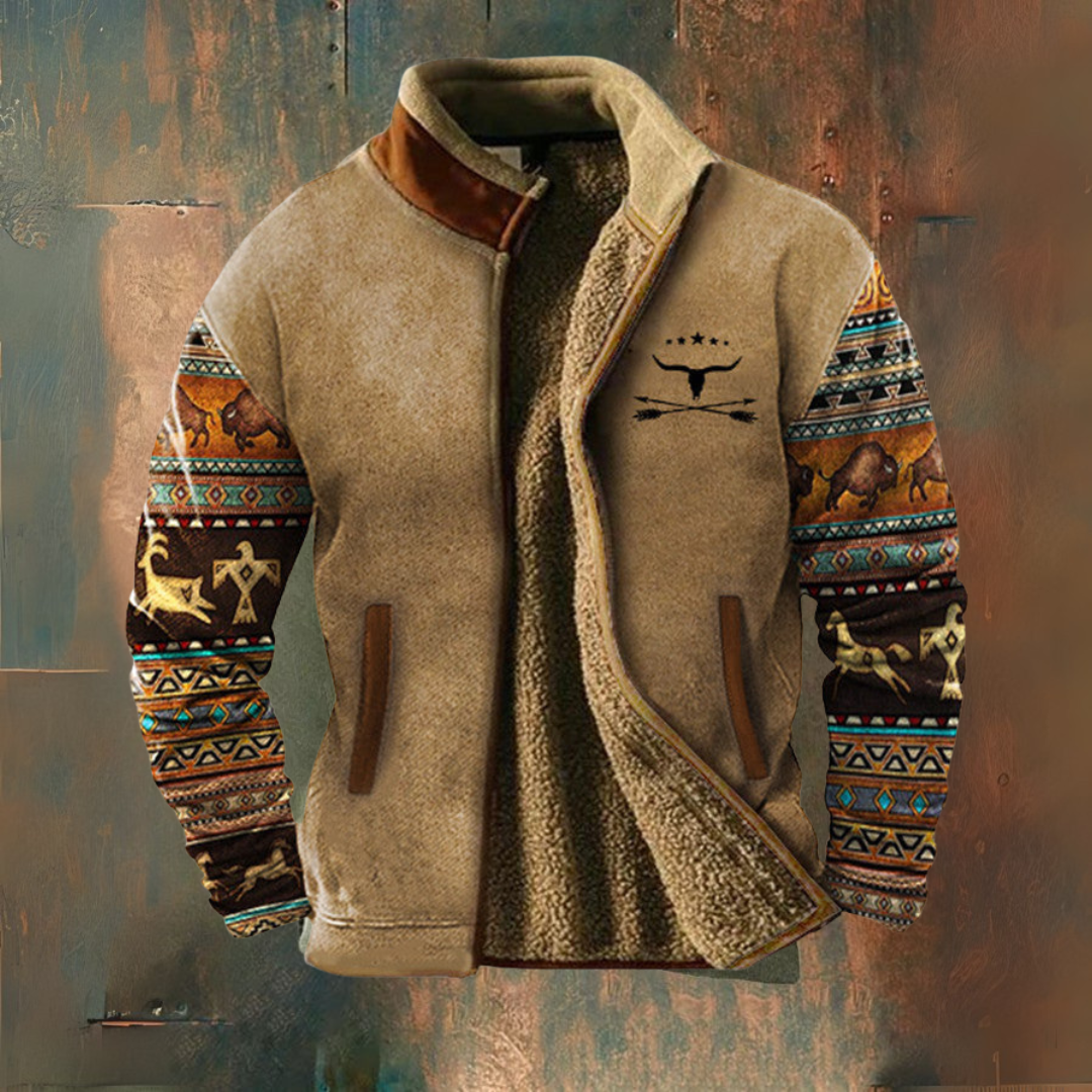 Chaqueta Casual de Forro Polar para Hombre