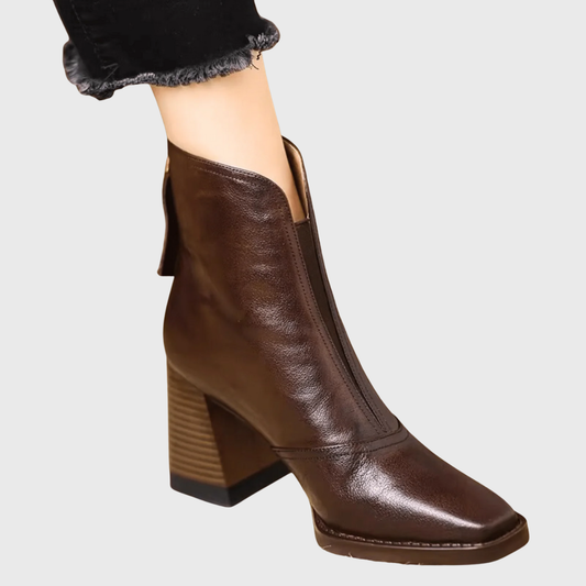 Claudia | Botines de Lujo con Tacón Medio