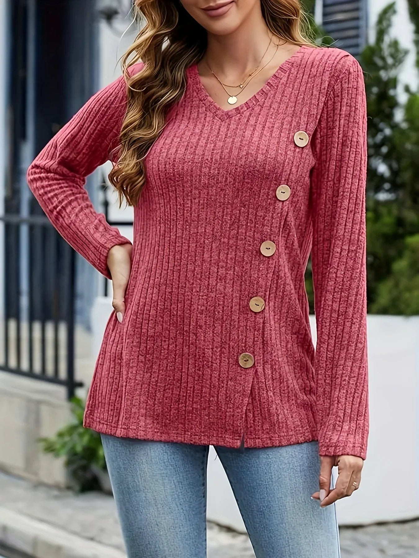 Juliana – Blusa Tunic de Manga Larga para Mujeres