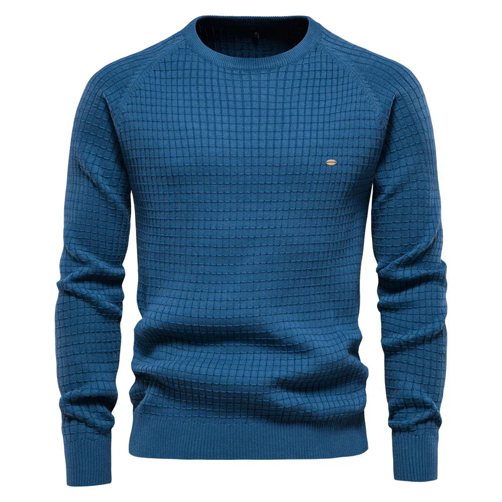Suéter de cuadros para hombre