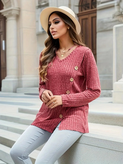 Juliana – Blusa Tunic de Manga Larga para Mujeres