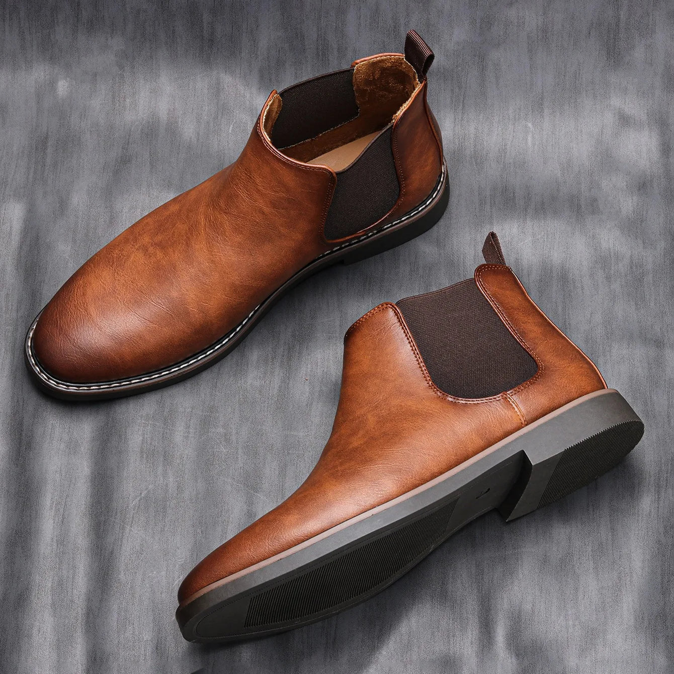 Wayne – Botas Chelsea de Cuero Clásicas y Versátiles