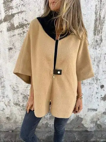 Monica – Chaqueta Casual de Cuello Alto para Mujeres