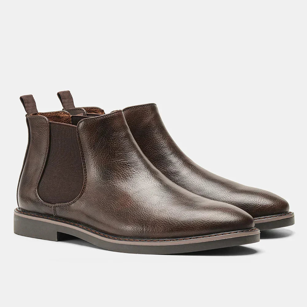 Wayne – Botas Chelsea de Cuero Clásicas y Versátiles