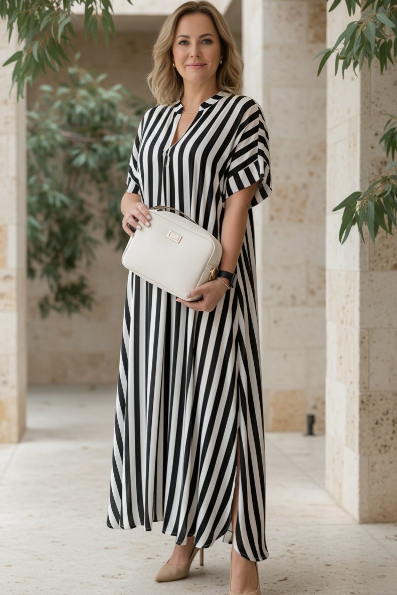 AMÉLIE – VESTIDO MAXI A RAYAS