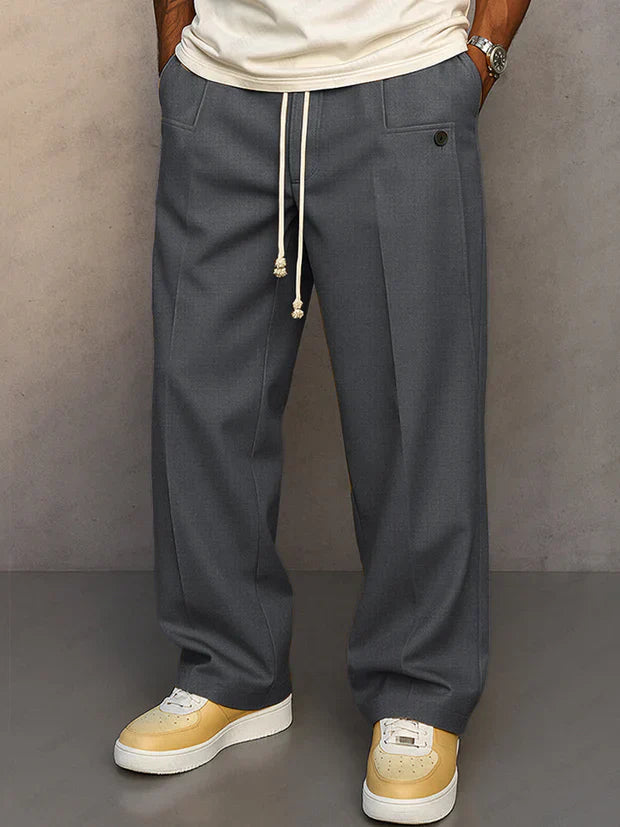 Olive | Pantalón elegante con cordón ajustable