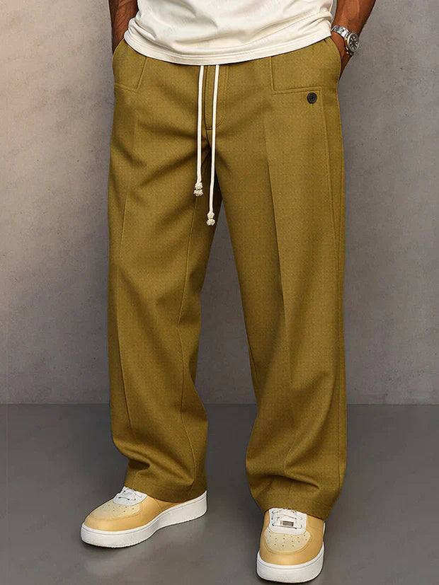 Olive | Pantalón elegante con cordón ajustable