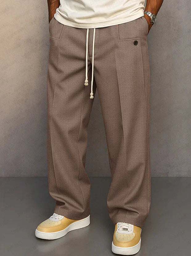 Olive | Pantalón elegante con cordón ajustable