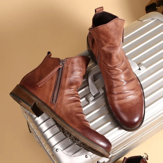 Gordon – Botines Chelsea de Cuero con Elegancia Clásica