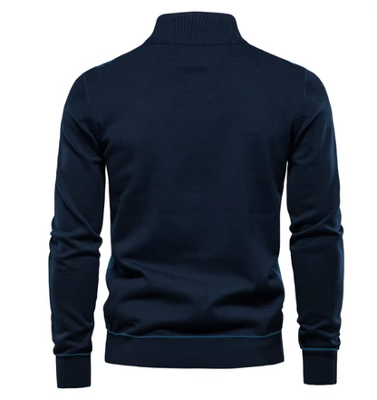 Suéter Elegante para Hombre con Media Cremallera